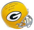 Dave Robinson Signed Green Bay Packers Throwback Riddell Full Size Replica Helmet w/SB I, II Champs & HOF 2013 - ROBREP310 - Dave Robinson Signed Green Bay Packers Throwback Riddell Full Size Replica Helmet w/SB I, II Champs & HOF 2013 product image