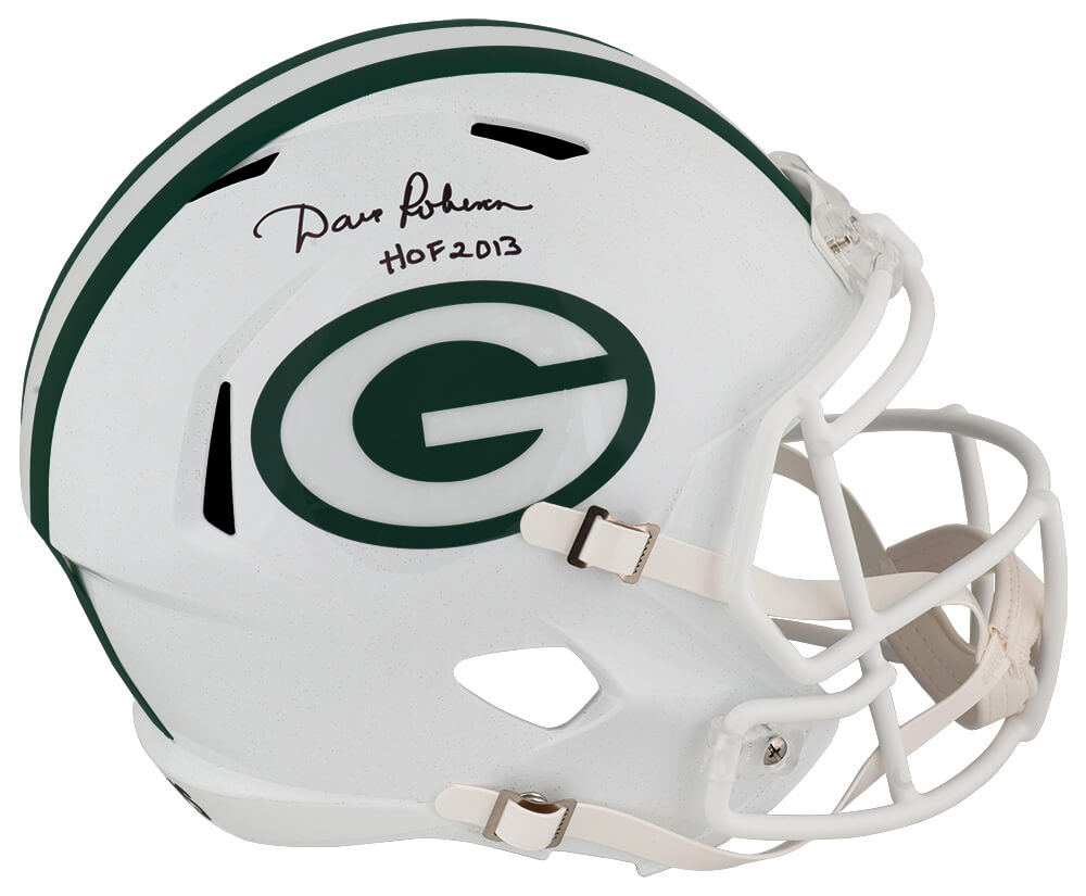 Dave Robinson Signed Green Bay Packers 2024 Alternate White Riddell Full Size Speed Replica Helmet w/HOF 2013 - ROBREP319 - Dave Robinson Signed Green Bay Packers 2024 Alternate White Riddell Full Size Speed Replica Helmet w/HOF 2013 product image