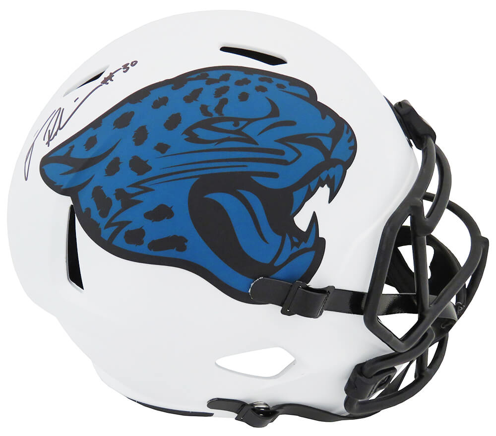 James Robinson Signed Jacksonville Jaguars Lunar Eclipse Riddell Full Size Speed Replica Helmet (Fanatics) - ROBREP332 - James Robinson Signed Jacksonville Jaguars Lunar Eclipse Riddell Full Size Speed Replica Helmet (Fanatics) product image