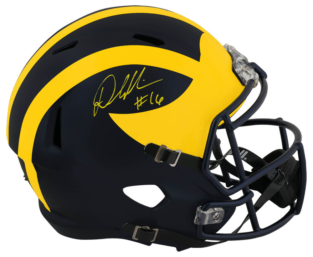 Denard Robinson Signed Michigan Wolverines Riddell Full Size Speed Replica Helmet - ROBREP340 - Denard Robinson Signed Michigan Wolverines Riddell Full Size Speed Replica Helmet product image