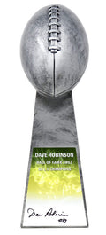 Dave Robinson Signed Football World Champion 15 Inch Replica Silver Trophy - ROBTRO300 - Dave Robinson Signed Football World Champion 15 Inch Replica Silver Trophy product image