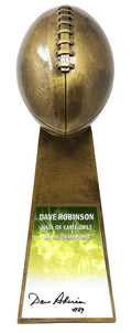 Dave Robinson Signed Football World Champion 15 Inch Replica Gold Trophy - ROBTRO301 - Dave Robinson Signed Football World Champion 15 Inch Replica Gold Trophy product image