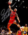 Dennis Rodman Signed Chicago Bulls Rebounding Action 8x10 Photo - ROD08P207 - Dennis Rodman Signed Chicago Bulls Rebounding Action 8x10 Photo product image