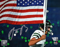 Aaron Rodgers Signed New York Jets Running With American Flag 8x10 Photo - (Fanatics) - ROD08P301 - Aaron Rodgers Signed New York Jets Running With American Flag 8x10 Photo - (Fanatics) product image