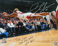 Dennis Rodman Signed Bulls Diving 16x20 Photo w/3 insciptions - ROD16P201 - Dennis Rodman Signed Bulls Diving 16x20 Photo w/3 insciptions product image