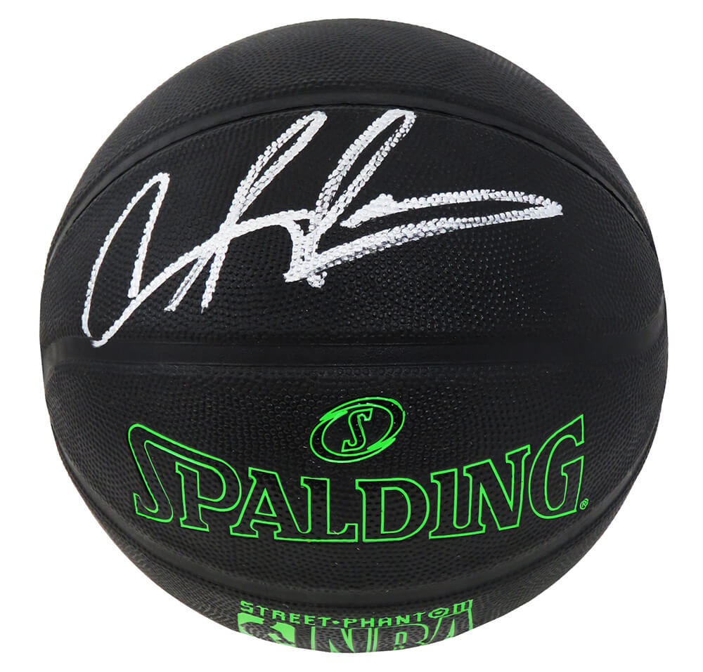 Dennis Rodman Signed Spalding Phantom Black With Green Lettering NBA Basketball  (JSA) - RODBSK220 - Dennis Rodman Signed Spalding Phantom Black With Green Lettering NBA Basketball (JSA) product image