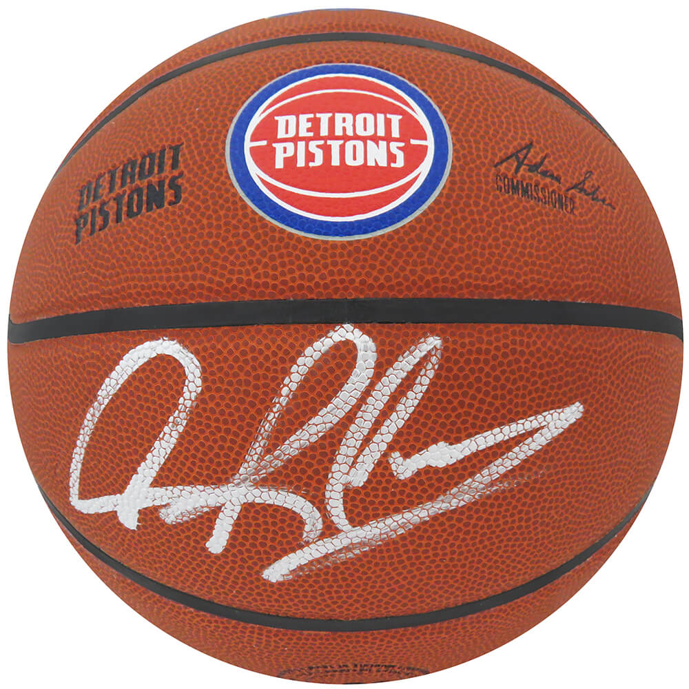 Dennis Rodman Signed Wilson Detroit Pistons Logo NBA Basketball - RODBSK231 - Dennis Rodman Signed Wilson Detroit Pistons Logo NBA Basketball product image