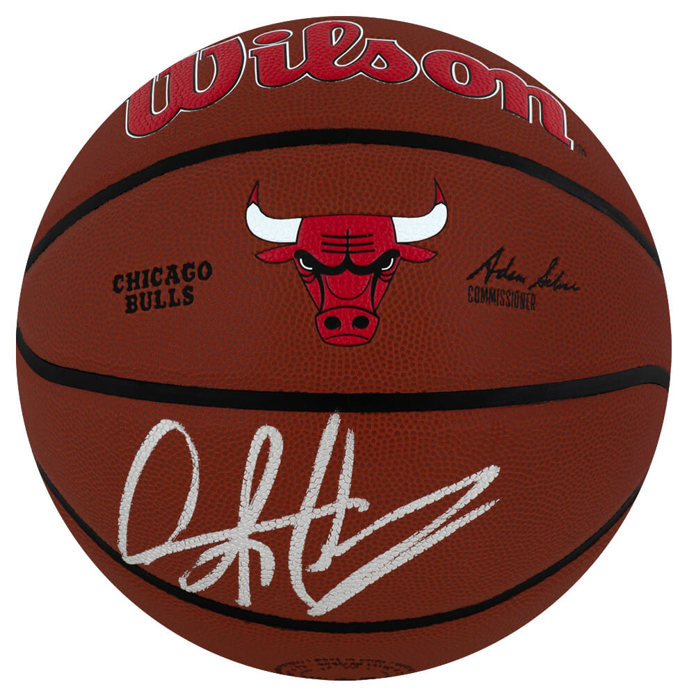 Dennis Rodman Signed Chicago Bulls Logo Wilson Alliance NBA Basketball - RODBSK236 - Dennis Rodman Signed Chicago Bulls Logo Wilson Alliance NBA Basketball product image