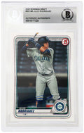 Julio Rodriguez Signed Seattle Mariners 2020 Bowman Draft Rookie Baseball Card #BD188  - (Beckett Encapsulated) - RODCAR121 - Julio Rodriguez Signed Seattle Mariners 2020 Bowman Draft Rookie Baseball Card #BD188 - (Beckett Encapsulated) product image