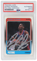 Dennis Rodman Signed Detroit Pistons 1988 Fleer Basketball Rookie Trading Card #43 - (PSA Encapsulated) - RODCAR203 - Dennis Rodman Signed Detroit Pistons 1988 Fleer Basketball Rookie Trading Card #43 - (PSA Encapsulated) product image
