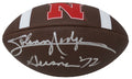Johnny Rodgers Signed Nebraska Cornhuskers Baden Logo Football w/Heisman'72 - RODFTB300 - Johnny Rodgers Signed Nebraska Cornhuskers Baden Logo Football w/Heisman'72 product image