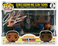 Dennis Rodman Signed Detroit Pistons NBA Jam Dual Funko Pop Doll With Isiah Thomas - RODFUN204 - Dennis Rodman Signed Detroit Pistons NBA Jam Dual Funko Pop Doll With Isiah Thomas product image