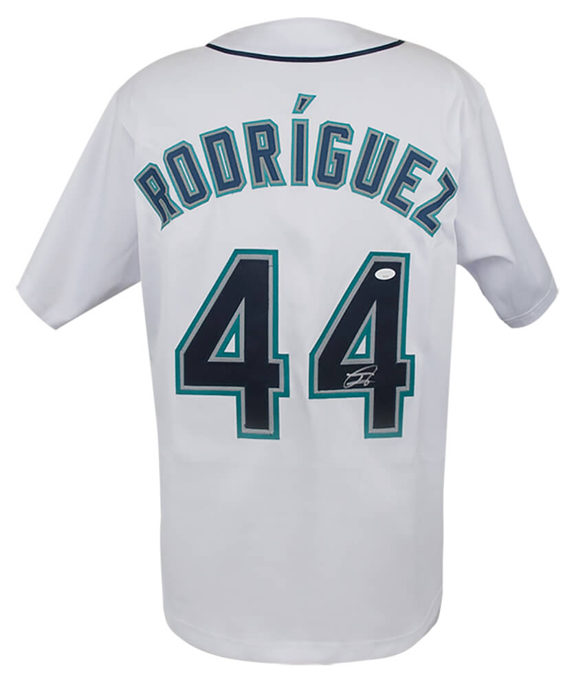 Julio Rodriguez Signed White Custom Baseball Jersey - (JSA) - RODJRY110 - Julio Rodriguez Signed White Custom Baseball Jersey - (JSA) product image