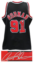 Dennis Rodman Signed Chicago Bulls Black M&N NBA Swingman Basketball Jersey (JSA) - RODJRY226 - Dennis Rodman Signed Chicago Bulls Black M&N NBA Swingman Basketball Jersey (JSA) product image
