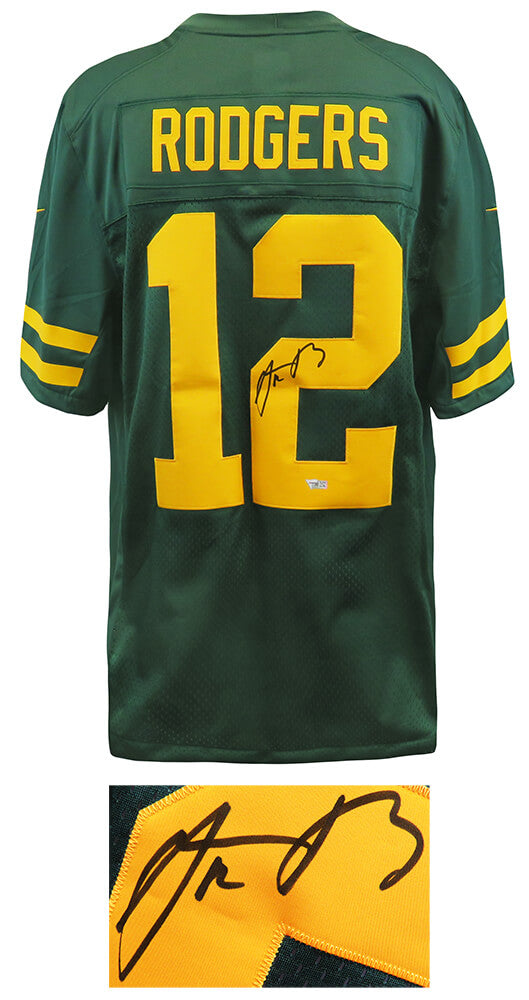 Aaron Rodgers Signed Green Bay Packers Nike Green Alternate Football Jersey - (Fanatics) - RODJRY302 - Aaron Rodgers Signed Green Bay Packers Nike Green Alternate Football Jersey - (Fanatics) product image