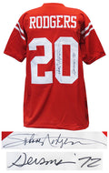 Johnny Rodgers Signed Red Custom Football Jersey w/Heisman'72 - RODJRY310 - Johnny Rodgers Signed Red Custom Football Jersey w/Heisman'72 product image