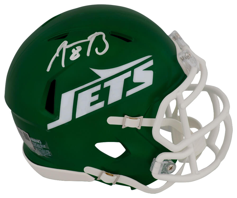 Aaron Rodgers Signed New York Jets 2024 Green Riddell Speed Mini Helmet - (Fanatics) - RODMIN303 - Aaron Rodgers Signed New York Jets 2024 Green Riddell Speed Mini Helmet - (Fanatics) product image