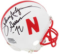Johnny Rodgers Signed Nebraska Cornhuskers Riddell (VSR4) Mini Helmet w/Heisman'72 - RODMIN313 - Johnny Rodgers Signed Nebraska Cornhuskers Riddell (VSR4) Mini Helmet w/Heisman'72 product image
