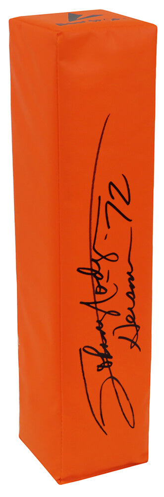 Johnny Rodgers Signed BSN Orange Football Endzone Pylon w/Heisman'72 - RODPYL301 - Johnny Rodgers Signed BSN Orange Football Endzone Pylon w/Heisman'72 product image