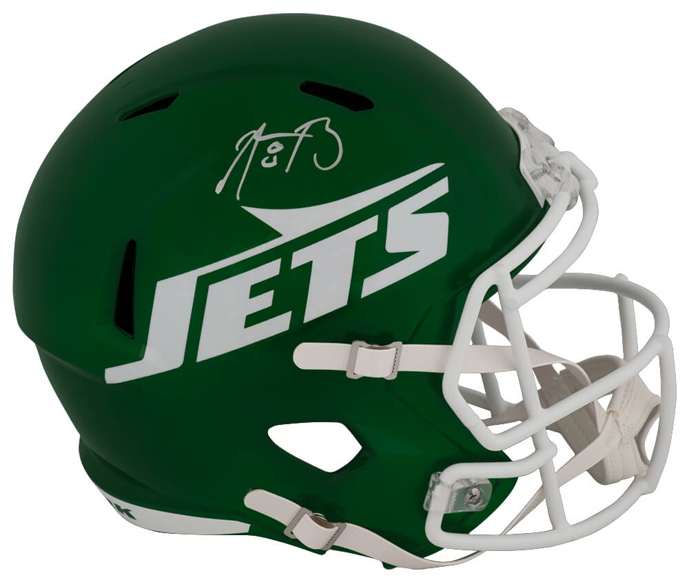 Aaron Rodgers Signed New York Jets 2024 Green Riddell Full Size Speed Replica Helmet - (Fanatics) - RODREP302 - Aaron Rodgers Signed New York Jets 2024 Green Riddell Full Size Speed Replica Helmet - (Fanatics) product image