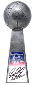 Dennis Rodman Signed Basketball Champion 14 Inch Replica Silver Trophy (Pistons) - RODTRO202 - Dennis Rodman Signed Basketball Champion 14 Inch Replica Silver Trophy (Pistons) product image