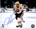 Jeremy Roenick Signed Chicago Blackhawks Action Spotlight 8x10 Photo - ROE08P405 - Jeremy Roenick Signed Chicago Blackhawks Action Spotlight 8x10 Photo product image