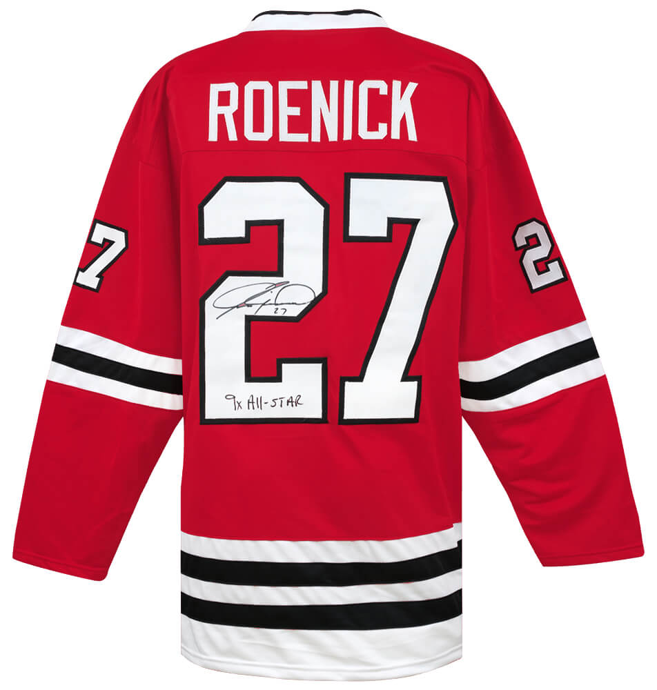 Jeremy Roenick Signed Red Custom Hockey Jersey w/9x All Star - ROEJRY404 - Jeremy Roenick Signed Red Custom Hockey Jersey w/9x All Star product image