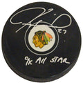 Jeremy Roenick Signed Blackhawks Logo Hockey Puck w/9x All Star - ROEPUC407 - Jeremy Roenick Signed Blackhawks Logo Hockey Puck w/9x All Star product image