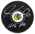 Jeremy Roenick Signed Chicago Blackhawks Logo Hockey Puck w/1216 Pts - ROEPUC409 - Jeremy Roenick Signed Chicago Blackhawks Logo Hockey Puck w/1216 Pts product image