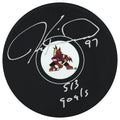 Jeremy Roenick Signed Arizona Coyotes Logo Hockey Puck w/513 Goals - ROEPUC411 - Jeremy Roenick Signed Arizona Coyotes Logo Hockey Puck w/513 Goals product image