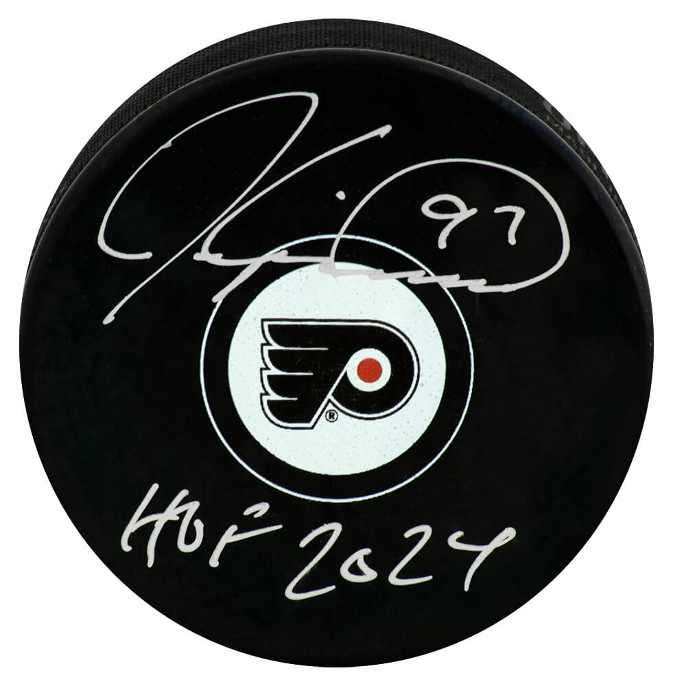 Jeremy Roenick Signed Philadelphia Flyers Logo Hockey Puck w/HOF 2024 - ROEPUC415 - Jeremy Roenick Signed Philadelphia Flyers Logo Hockey Puck w/HOF 2024 product image