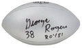 George Rogers Signed Wilson Duke Silver Metallic NFL Full Size Replica Football w/ROY'81 - ROGFTB302 - George Rogers Signed Wilson Duke Silver Metallic NFL Full Size Replica Football w/ROY'81 product image