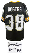 George Rogers Signed Black Custom Football Jersey w/ROY'81 - ROGJRY301 - George Rogers Signed Black Custom Football Jersey w/ROY'81 product image