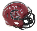 George Rogers Signed South Carolina Gamecocks Red Riddell Mini Helmet w/HT'80 - ROGMIN301 - George Rogers Signed South Carolina Gamecocks Red Riddell Mini Helmet w/HT'80 product image