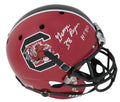 George Rogers Signed South Carolina Gamecocks Red Schutt Full Size Replica Helmet w/HT'80 - ROGREP301 - George Rogers Signed South Carolina Gamecocks Red Schutt Full Size Replica Helmet w/HT'80 product image