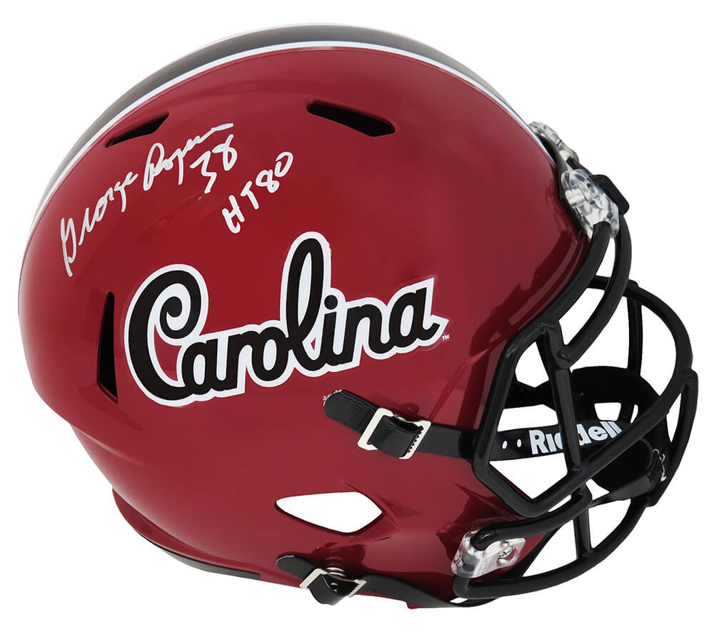 George Rogers Signed South Carolina Gamecocks Red Riddell Full Size Speed Replica Helmet w/HT'80 - ROGREP303 - George Rogers Signed South Carolina Gamecocks Red Riddell Full Size Speed Replica Helmet w/HT'80 product image