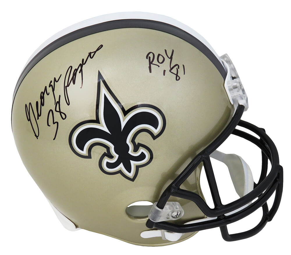 George Rogers Signed New Orleans Saints Riddell Full Size Speed Replica Helmet w/ROY'81 - ROGREP304 - George Rogers Signed New Orleans Saints Riddell Full Size Speed Replica Helmet w/ROY'81 product image