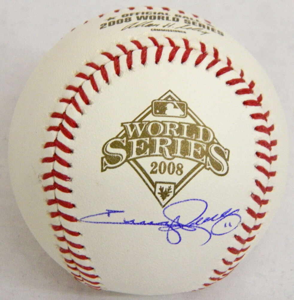 Jimmy Rollins Signed 2008 World Series Baseball - ROLBSB102 - Jimmy Rollins Signed 2008 World Series Baseball product image