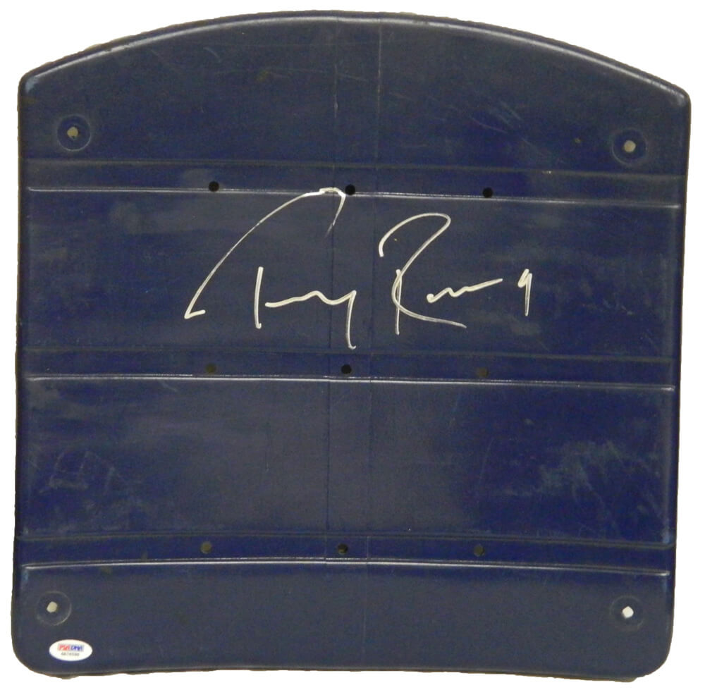 Tony Romo Signed Dallas Cowboys Texas Stadium Blue Stadium Seat Bottom - ROMSTB300 - Tony Romo Signed Dallas Cowboys Texas Stadium Blue Stadium Seat Bottom product image