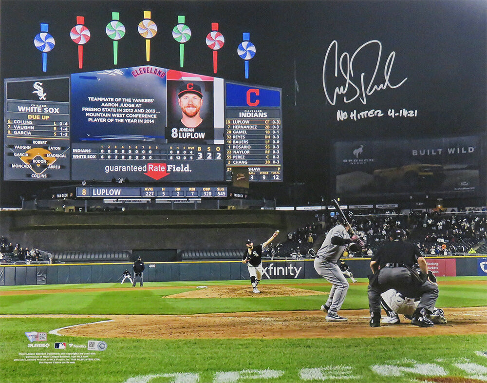 Carlos Rondon Signed White Sox No Hitter Final Pitch 16x20 Photo w/No Hitter 8-25-20 (Fanatics) - RON16P132 - Carlos Rondon Signed White Sox No Hitter Final Pitch 16x20 Photo w/No Hitter 8-25-20 (Fanatics) product image