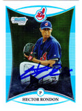 Hector Rondon Signed Cleveland Indians 2008 Bowman Chrome Prospects Rookie Card #BCP214 - RONCAR100 - Hector Rondon Signed Cleveland Indians 2008 Bowman Chrome Prospects Rookie Card #BCP214 product image