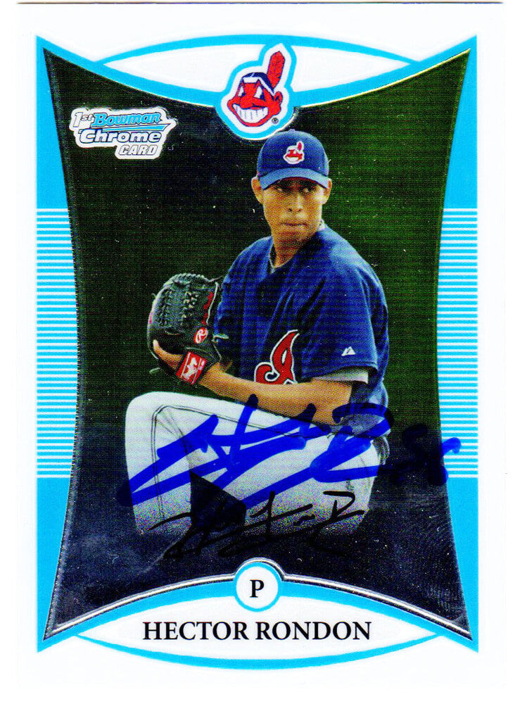 Hector Rondon Signed Cleveland Indians 2008 Bowman Chrome Prospects Rookie Card #BCP214 - RONCAR100 - Hector Rondon Signed Cleveland Indians 2008 Bowman Chrome Prospects Rookie Card #BCP214 product image