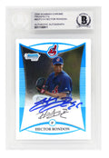 Hector Rondon Signed Cleveland Indians 2008 Bowman Chrome Prospects Baseball Rookie Card #BCP214  - (Beckett Encapsulated) - RONCAR102 - Hector Rondon Signed Cleveland Indians 2008 Bowman Chrome Prospects Baseball Rookie Card #BCP214 - (Beckett Encapsulated) product image