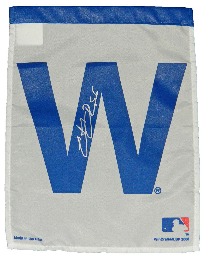 Hector Rondon Signed Chicago Cubs 11x15 White W Garden Flag - RONFLG101 - Hector Rondon Signed Chicago Cubs 11x15 White W Garden Flag product image