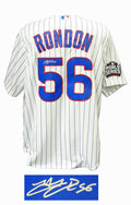 Hector Rondon Signed Chicago Cubs White Pinstripe 2016 World Series Patch Jersey - RONJRY104 - Hector Rondon Signed Chicago Cubs White Pinstripe 2016 World Series Patch Jersey product image