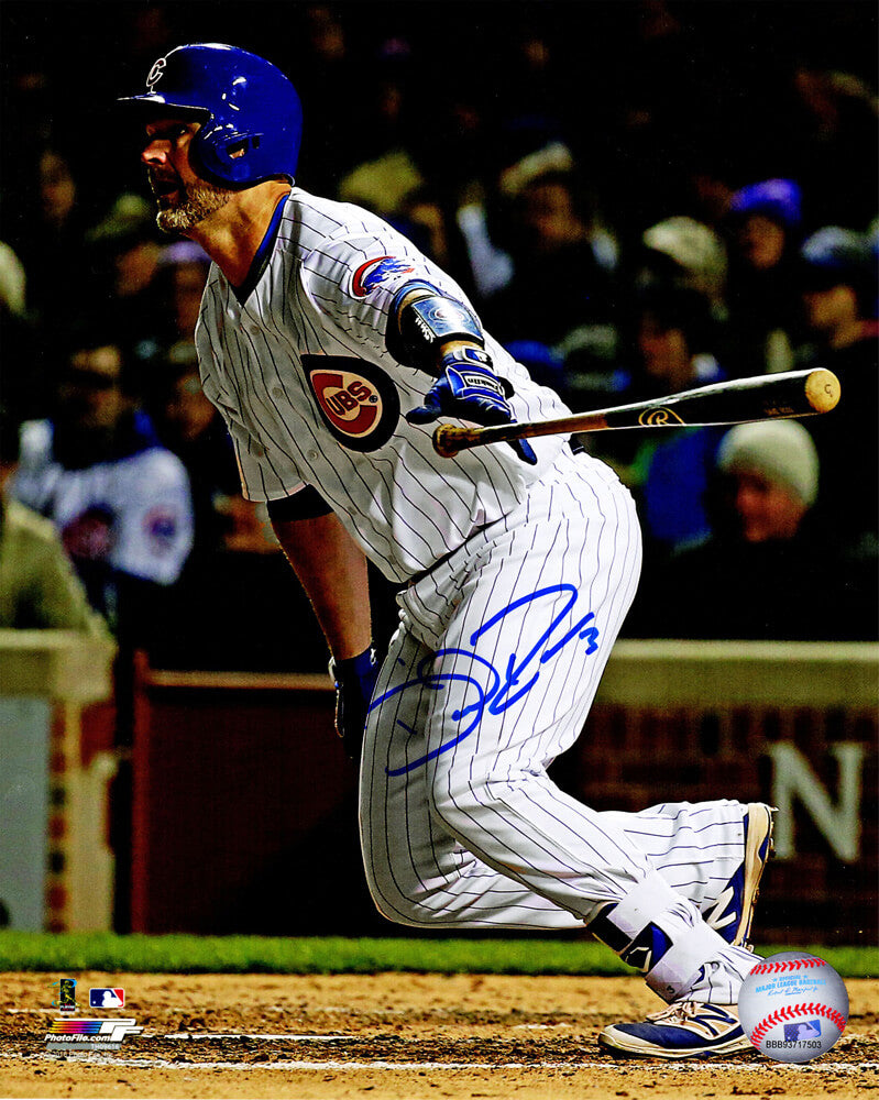 David Ross Signed Chicago Cubs Swinging Action 8x10 Photo - ROS08P114 - David Ross Signed Chicago Cubs Swinging Action 8x10 Photo product image