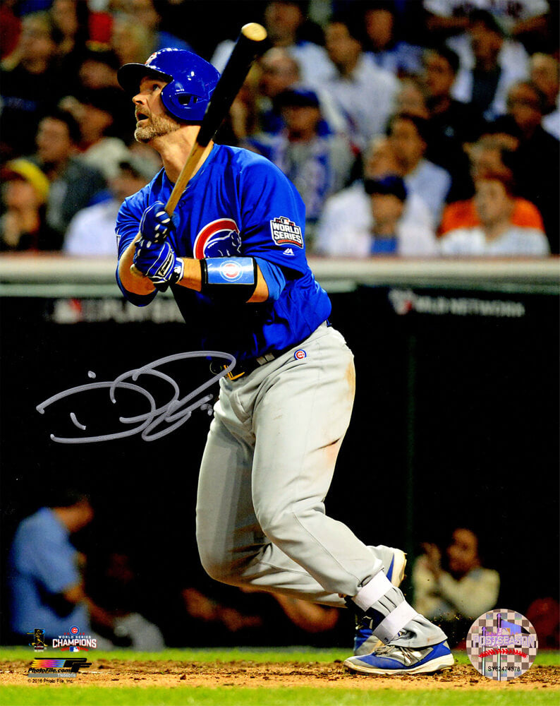 David Ross Signed Chicago Cubs 2016 World Series Game 7 Last Career At Bat HR 8x10 Photo - ROS08P117 - David Ross Signed Chicago Cubs 2016 World Series Game 7 Last Career At Bat HR 8x10 Photo product image