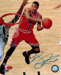 Derrick Rose Signed Bulls Close up in the Air 8x10 Photo - ROS08P203 - Derrick Rose Signed Bulls Close up in the Air 8x10 Photo product image