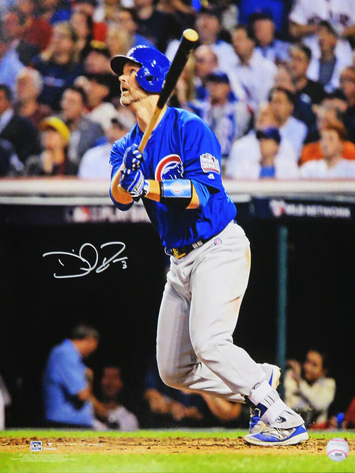 David Ross Signed Chicago Cubs 2016 World Series Gm 7 Last Career At Bat HR 16x20 Photo - ROS16P117 - David Ross Signed Chicago Cubs 2016 World Series Gm 7 Last Career At Bat HR 16x20 Photo product image