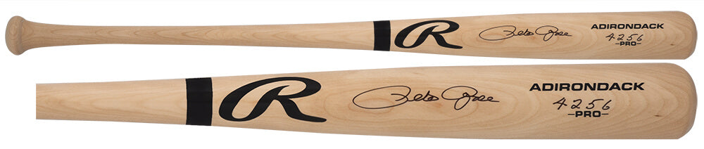 Pete Rose Signed Rawlings Pro Blonde Baseball Bat w/4256 - ROSBAT109 - Pete Rose Signed Rawlings Pro Blonde Baseball Bat w/4256 product image